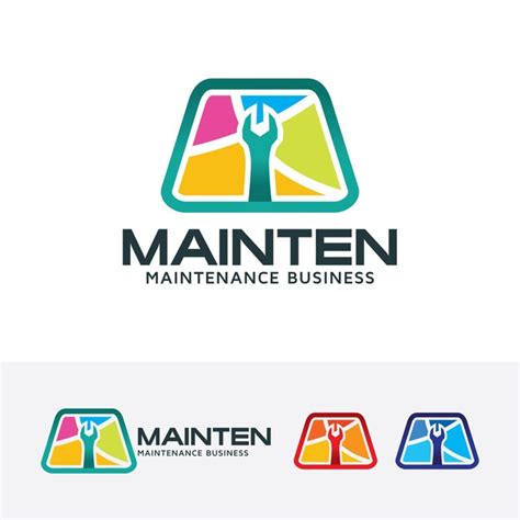 Premium Vector | Maintenance vector logo template