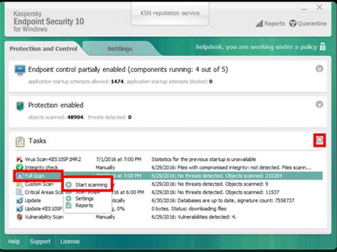 Using Kaspersky Endpoint Security It Services