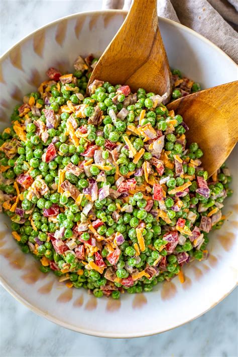 The Best Creamy Pea Salad The Girl On Bloor