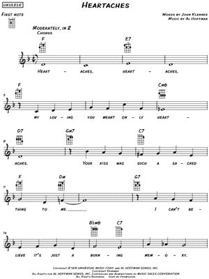 "Heartaches" Sheet Music - 2 Arrangements Available Instantly - Musicnotes