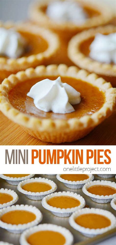 Mini Pumpkin Pies Artofit