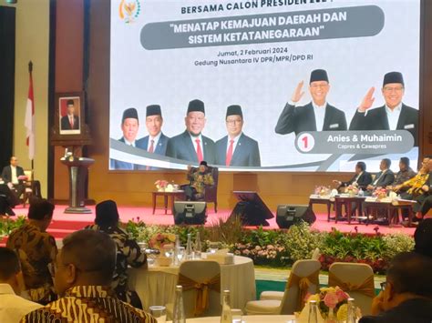 Anies Baswedan Dalam Sarasehan Dpd Ri Kita Harus Bersama Sama