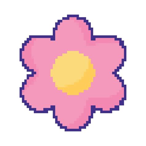 Flower Pixel Art 11453724 Vector Art At Vecteezy