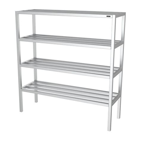 Stainless Steel Four Tier Heavy Duty Racking UK Manufacturer SYSPAL