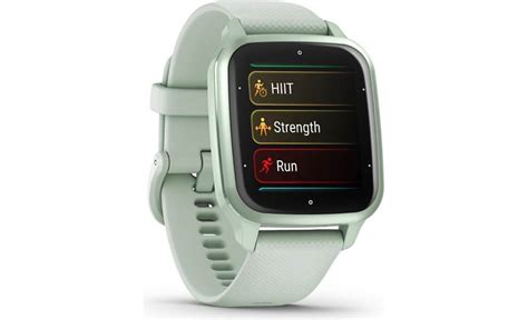 Garmin Venu Sq Metallic Mint Cool Mint Gps Smartwatch At Crutchfield