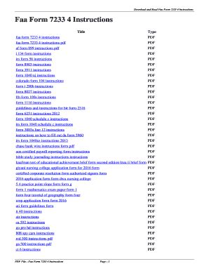 Fillable Online Faa Form Instructions Faa Form