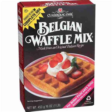 Classique Fare Belgian Waffle Mix - Food E Concepts