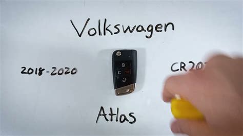 Volkswagen Atlas Key Fob Battery Replacement 2018 2020 YouTube