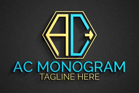 Letter Ac Monogram Logo Design Template Graphic By Ahmad Designs