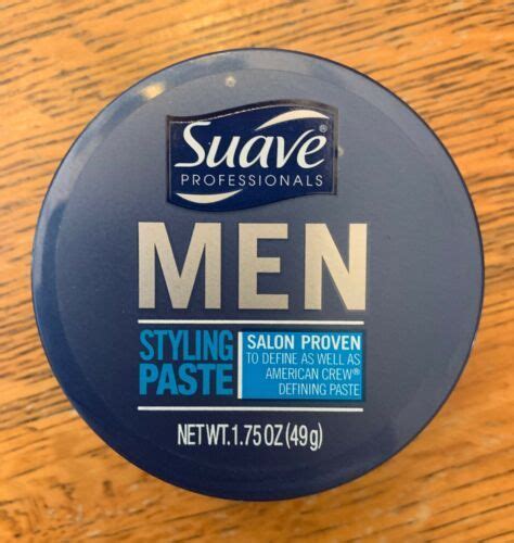 Suave Professionals Mens Hair Styling Paste Medium Hold Matte Finish Men 175 Oz Gel Mousse