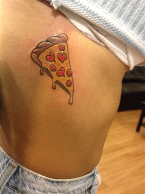 My Slice Of Pizza Pizza Tattoos No Hard Feelings Rib Tattoos Heart