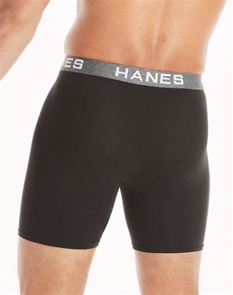 Hanes Mens Ultimate 4 Pack Comfort Flex Fit Boxer Briefs Ultra Soft