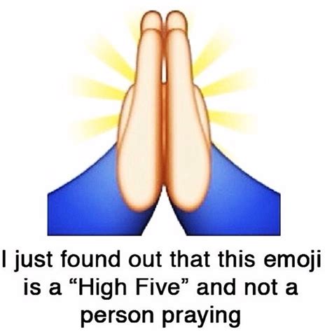 Did You Know? This Emoji Depicts the Praying Hand, Not a High-Five ...