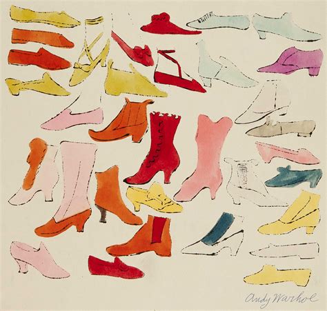 Andy Warhol Remarkable Rare Shoe Portfolio Chelsea Monthly