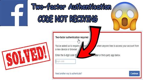 How To Fix Facebook Two Step Verification Not Received Youtube