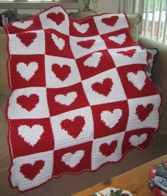 Red Heart Afghan Printable Patterns