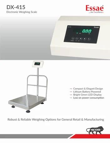 Essae Teraoka Weighing Machine at best price in Bengaluru by Essae ...