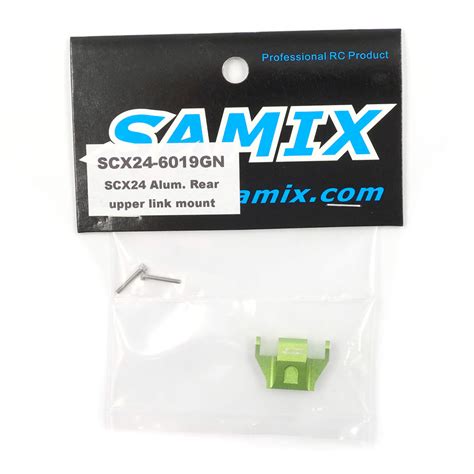 Samix Aluminum Rear Upper Link Mount Set Green For Axial SCX24 SCX24 6019GN