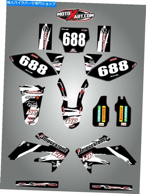 【楽天市場】graphics Decal Kit ホンダcrf 250 2006 2007フルカスタムグラフィックキットサファリスタイル