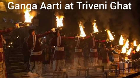 Ganga Aarti At Triveni Ghat Rishikesh Triveni Ghat Ganga Aarti