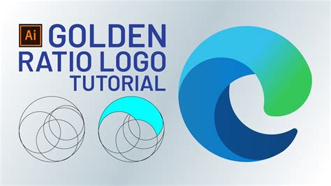 How To Design Microsoft Edge Logo With Golden Ratio Adobe Illustrator