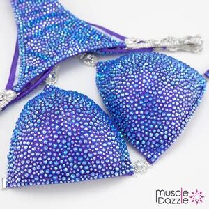 Purple Crystal Competition Bikini CB713 Etsy