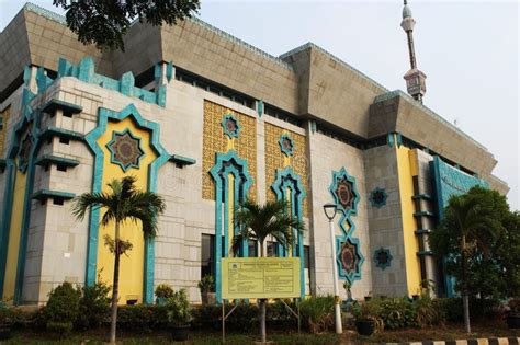 jakarta islamic center grand mosque editorial photo image