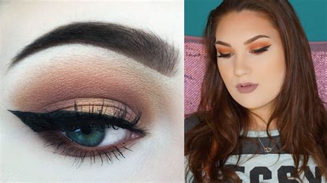 Burnt Orange Eye Look Using Morphe 35O Palette Full Face