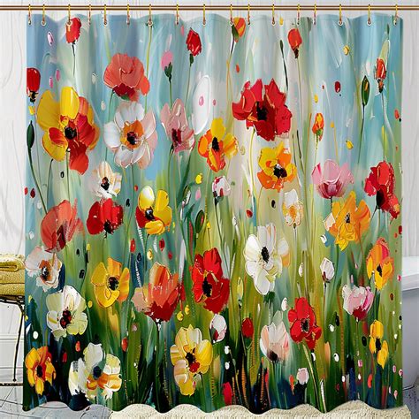 Transform Your Bathroom Into A Monet Masterpiece With Our Poppy Flower