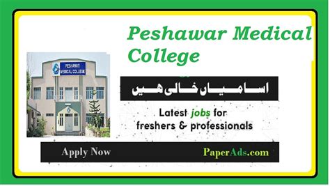 Assistant Professor Jobs In Peshawar At Peshawar Medical College On