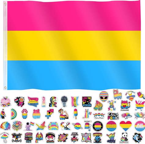 Pansexual Flag Pride Flag 3x5 Feet Pan Flag Pride Month Accesories Pansexuality