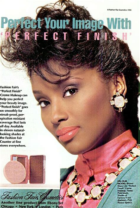 Lavon Evans Fashion Fair Cosmetics Advertisement Vintage Makeup Ads Fashion Fair Makeup