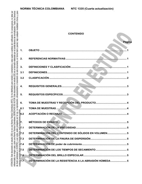 NORMA TÉCNICA COLOMBIANA NTC 1335 Cuarta actualización