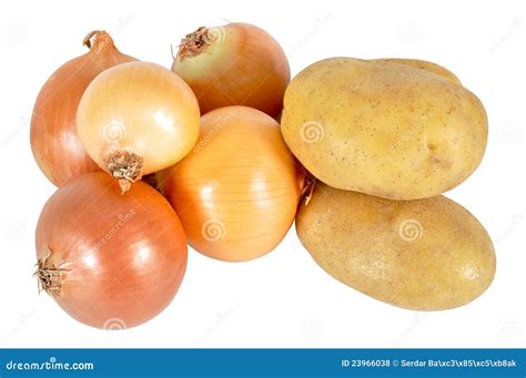 Potato And Onion Royalty Free Stock Photos Image 23966038