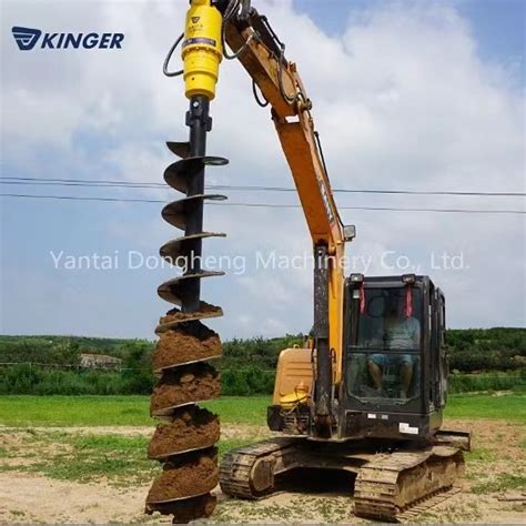 Kinger Heavy Duty Construction Foundation Hole Big Hydraulic Earth