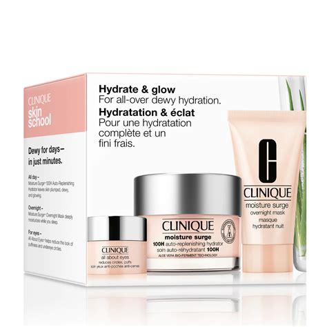 Modern & unique designs of print Clinique Clinique Hydrate & Glow Set - Clinique Sales Store