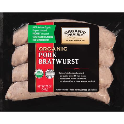 Organic Prairie® Organic Pork Bratwurst 12 oz. Pack | Shop | Superlo Foods