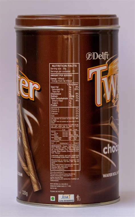 Delfi Twister Choco Wafer Rolls With Cream 320 Gm Jiomart