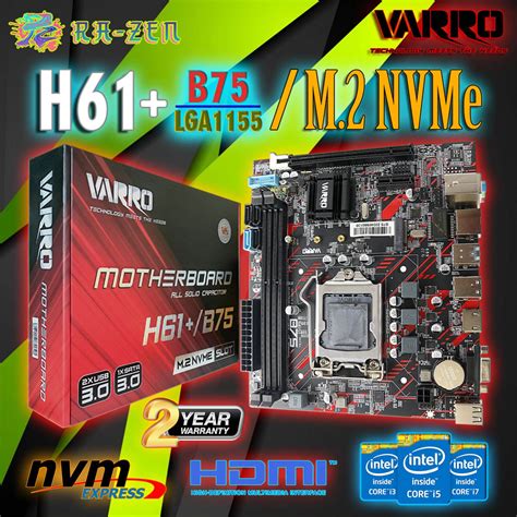 Motherboard Varro H61 Lga 1155 Ada Slot NVME Lazada Indonesia