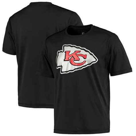 Men's Kansas City Chiefs Majestic Black Logo Tech T-Shirt