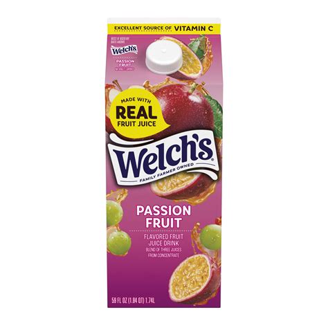 Welchs Passion Fruit Fruit Juice Drink 59 Fl Oz Carton