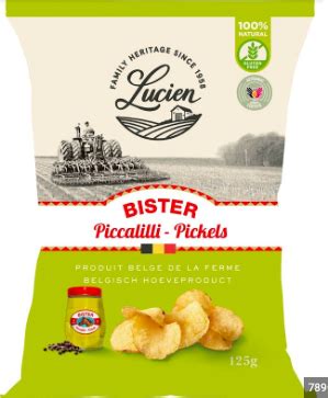 Chips Lucien Pickles Moutarde G La Courtoise Locavor Fr