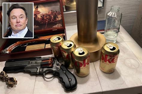 Elon Musk S Bedside Table Photo Shows Toy Guns Buddhist Amulet Diet Cokes And Something