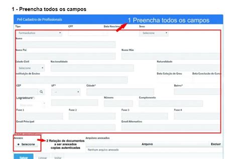 Pr Cadastro De Profissionais Crf Ce