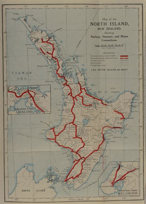 North Island Rail Map