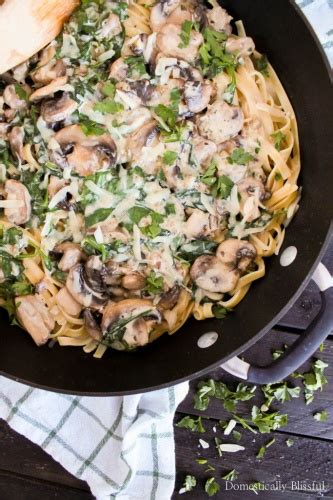 Creamy Mushroom Pasta Domestically Blissful