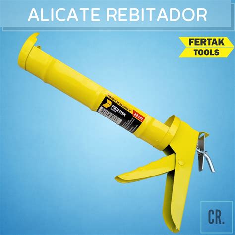 Aplicador Aberto Para Silicone Ou PU Fertak Tools 9 23cm Amarelo