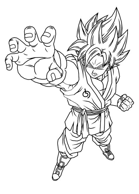 Dragon Ball Z Coloring Page Turkau Coloring Nation