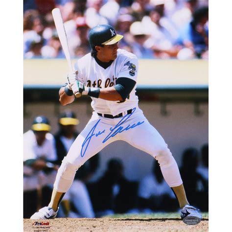 Jose Canseco Signed Athletics 8x10 Photo Schwartz Pristine Auction