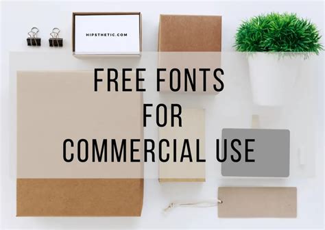 Free Fonts For Commercial Use - Hipsthetic